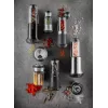 GEFU 34631 Rotary Grater TRANSFORMA Manual Grater and Spiralizer Black, Transparent