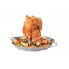 GEFU 89156 Stainless Steel Chicken Roaster with Aroma Container, 18 cm Base, Silver