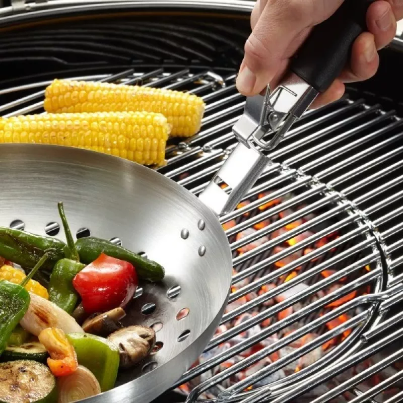 GEFU 89250 Wok Pan 30 cm Stainless Steel with Non-Stick Coating, Induction Compatible, Oven Safe to 200°C, Drip-Free Pouring Rim