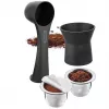 GEFU CONSCIO 8-Piece Nespresso Coffee Cup Set with Saucers, Porcelain, 180 ml, White