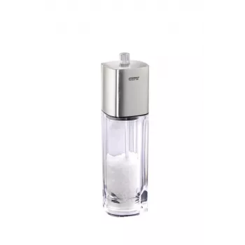 GEFU DUETO Food Mill, Stainless Steel, 2.5 L, 3 Sieves (2/3/5 mm), Manual, Silver/Transparent