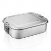 GEFU ENDURE Small Lunch Box 0.7L Stainless Steel with Green Silicone Seal
