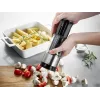 GEFU FLEXICUT Fruit and Vegetable Slicer, Manual Mandoline, Stepless 1-5 mm, Japanese Blade Steel, Black/Silver