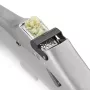 GEFU GARLICO Garlic Juicer, Stainless Steel Garlic Press with Integrated Cleaning Pin, Ergonomic Handle, Dishwasher Safe, Silver