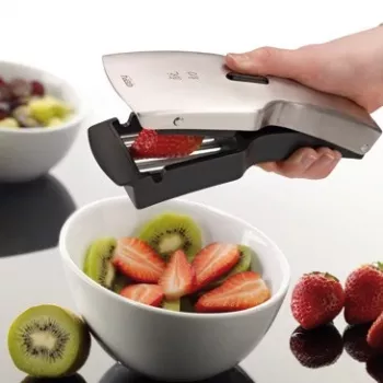 GEFU Japanese Slicer TARI® Mandoline V-Blade Slicer with 3 Inserts, German Surgical Stainless Steel, Black