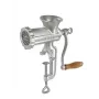 GEFU Meat Grinder TRICA 5 Manual Table Clamp Size 5 with Sausage Stuffer and Cookie Attachments, Tinned Cast Iron, Silver