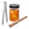 GEFU NATIVO Spice Mill with Ceramic Grinder, Continuously Adjustable, Silver/Black