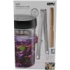 GEFU NATIVO Spice Mill with Ceramic Grinder, Continuously Adjustable, Silver/Black