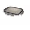 GEFU Preppo Set of 3 Spice Containers, Stainless Steel & Glass, 100 ml Each, Airtight, Stackable, Silver/Transparent