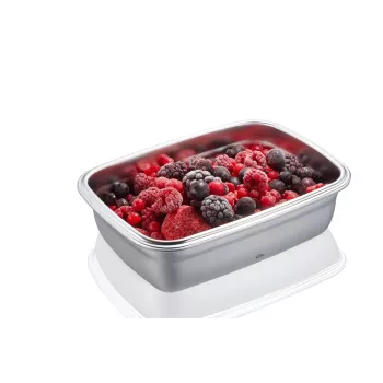 GEFU Preppo Set of 3 Spice Containers, Stainless Steel & Glass, 100 ml Each, Airtight, Stackable, Silver/Transparent