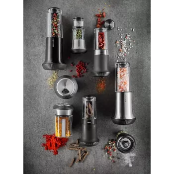 GEFU Salt and Pepper Grinder X-PLOSION® M Silver