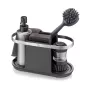 GEFU SMARTLINE Sink Organizer Anthracite 3 Compartments with Drip Tray