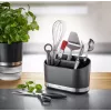 GEFU SMARTLINE Tabletop Organizer Holder, Stainless Steel & Black, Non-Slip Base, Dishwasher Safe, 10 x 14 cm