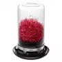GEFU VITALO Airtight Glass Storage Jar 0.75L with Stainless Steel Clip-Lock Lid, Black