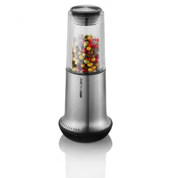 GEFU X-PLOSION L Salt and Pepper Grinder, Silver