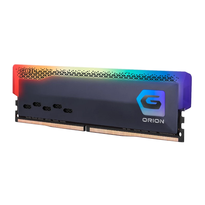 GEIL 16GB DDR4 3600MHz UDIMM RGB Memory Module, CL18, PC4-28800, Orion RGB Series, Black Heat Spreader