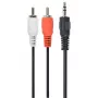 Gembird CCA-458-5M Audio Cable 3.5mm Jack to 2x RCA Male to Male 5m