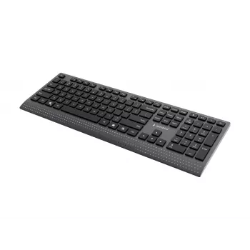 Gembird KB-MCH-06 Slim Wired Multimedia Keyboard with Type-C Adapter, US Layout, Black