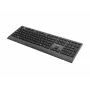 Gembird KB-MCH-06 Slim Wired Multimedia Keyboard with Type-C Adapter, US Layout, Black