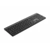 Gembird KB-WPS-03-CYRL Dual-Mode Slim Wireless Keyboard, 2.4G + Bluetooth, Russian/Cyrillic Layout, Black