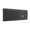 Gembird KB-WPS-03-CYRL Dual-Mode Slim Wireless Keyboard, 2.4G + Bluetooth, Russian/Cyrillic Layout, Black