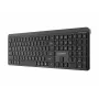 Gembird KB-WPS-03-CYRL Dual-Mode Slim Wireless Keyboard, 2.4G + Bluetooth, Russian/Cyrillic Layout, Black