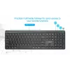Gembird KB-WPS-03 Dual-Mode Pro-Business Slim Wireless Keyboard, 2.4G + Bluetooth, US Layout, Black