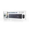 GEMBIRD KBS-WCH-04-RU Wireless Keyboard and Mouse Combo, Russian Layout, Black