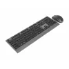 Gembird KBS-WPS-02-CYRL Dual-Mode Wireless Keyboard and Mouse Set, 2.4 GHz + Bluetooth, Russian Cyrillic Layout, Black