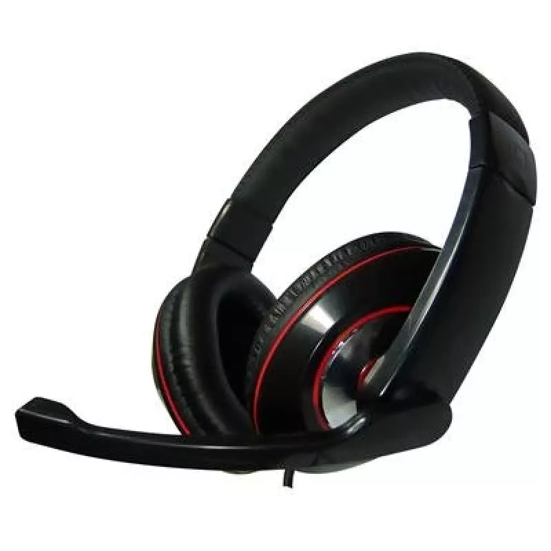 Gembird MHS-001 Stereo Headset with Volume Control, Wired Over-Ear, Black