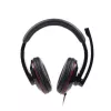 Gembird MHS-001 Stereo Headset with Volume Control, Wired Over-Ear, Black