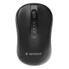 Gembird MUSW2-4B-01 Dual-Mode Wireless Mouse (2.4 GHz + Bluetooth 5.0) with 1600 DPI Optical Sensor, 4 Buttons, Ambidextrous, Black