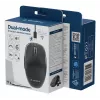 Gembird MUSW2-6B-01 Dual-mode Wireless Mouse, 2.4 GHz + Bluetooth 5.0, 1600 DPI, 6 Buttons, Black