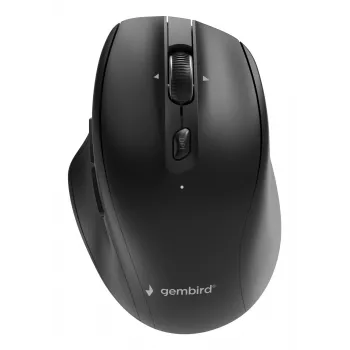 Gembird MUSW2-6B-02 Dual-mode Wireless Mouse (2.4G + BT), 2400 DPI, 6-button, Black
