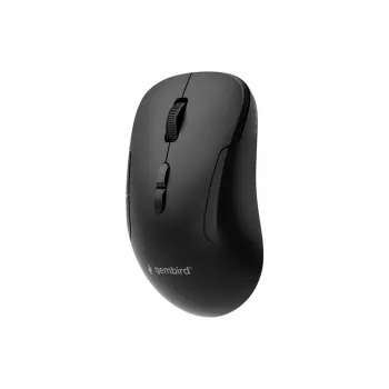 Gembird MUSW2-7B-01 Dual-Mode Wireless Mouse (2.4G + Bluetooth), 1600 DPI, 7-Button, Black