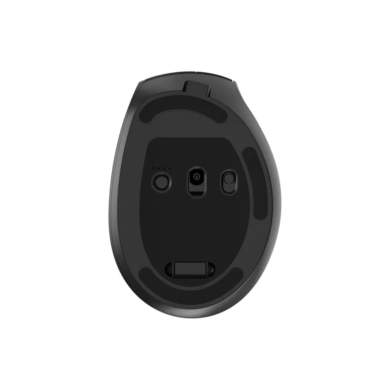 Gembird MUSW3-9B-01 Triple-Mode Wireless Ergonomic Mouse (2.4 GHz + Bluetooth + USB-C), 2400 DPI, 9 Buttons, Black