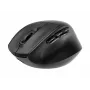 Gembird MUSW3-9B-01 Triple-Mode Wireless Ergonomic Mouse (2.4 GHz + Bluetooth + USB-C), 2400 DPI, 9 Buttons, Black