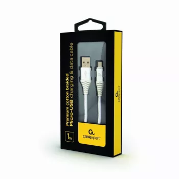 GEMBIRD USB 2.0 to Micro-USB Cable 1m Black/White