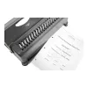 Genie CB 850 Manual Comb Binding Machine, 350 Sheets, Black