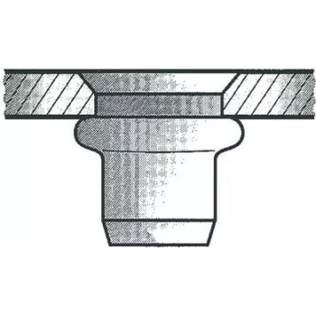 Gesipa Blind Rivet Nut Aluminium M8x11x20.5 Countersunk Head Grip Range 4.0-6.5mm (Pack of 100) 1455353