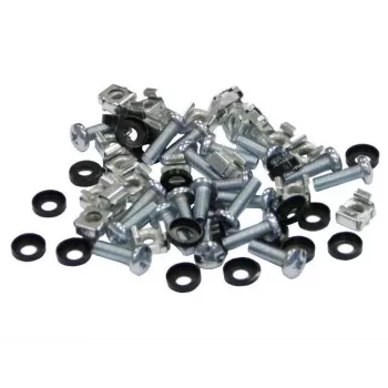 GETFORT 20-Piece Rack Mounting Kit with M6 Screws, Cage Nuts and Washers