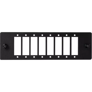 GETFORT 38863 SC Duplex Fiber Optic Adapter Module for Patch Panels, 6 Ports, 12 Fibers, Black
