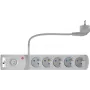 GETFORT 5-Outlet Surge Protector Power Strip with 2 USB Charging Ports, 5m Cable, Grey