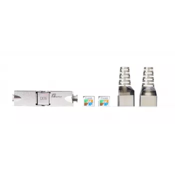 GETFORT 58459 Cat.6 UTP Tool-less RJ45 Keystone Jack, White