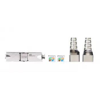 GETFORT 58460 CAT.6A Toolless Shielded RJ45 Keystone Jack Module