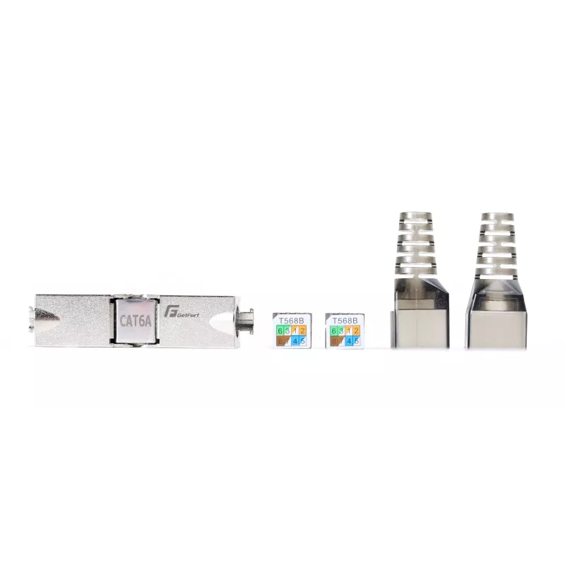 GETFORT 58460 CAT.6A Toolless Shielded RJ45 Keystone Jack Module