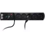 GETFORT 5P-3M-B-USB Surge Protector Power Strip, 5 AC Outlets, 2 USB-A Ports, 3m Cable, Black