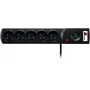 Getfort 5P-5M-B 5-Outlet Surge Protector Power Strip, 5m Cable, Black