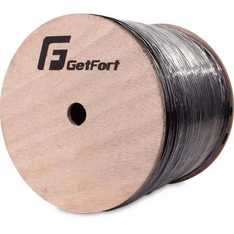 GETFORT ARAMID 12J 12-Fiber OS2 Single-mode Indoor/Outdoor Distribution Cable, 1m, LSZH, Yellow