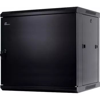 GETFORT CALI 12U 19 inch Wall Mount Rack Cabinet 600x450 mm Black Steel Door